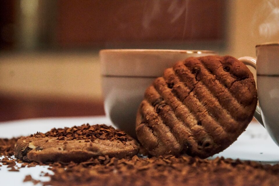 Biscuits coffee and biscuits