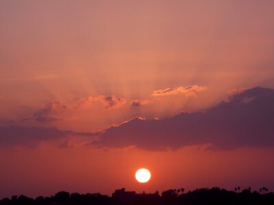 Evening sky sunset