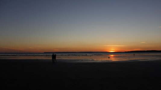 Sand evening brittany