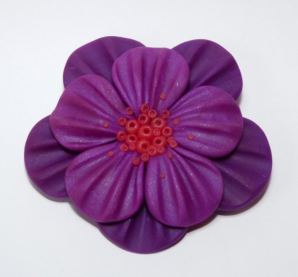 Flower brooch handmade
