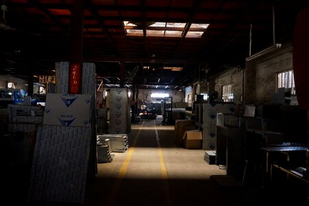 Processing factory heavy industry dark photo