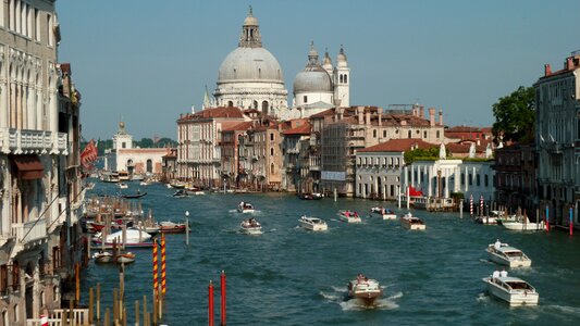 Italy dome grand canal photo