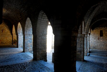 Old medieval architecture arches photo