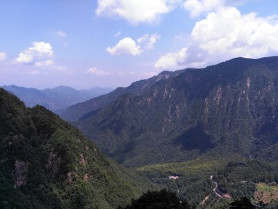 Quiet the mountains clouds