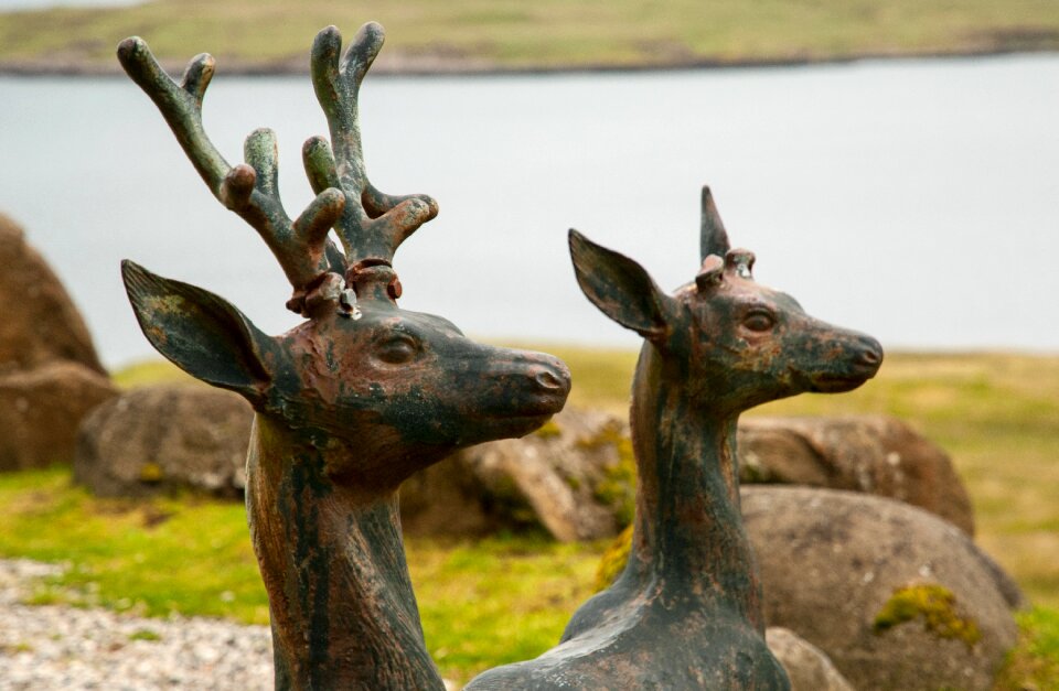Brass work of art statue