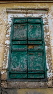 Aged weathered old window