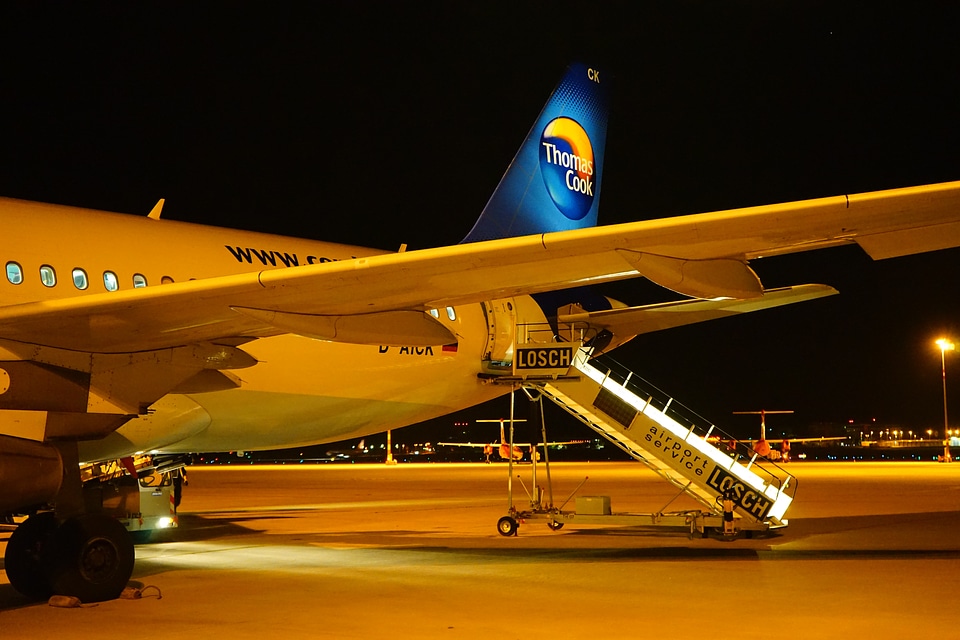 Passenger aircraft travel plane airline