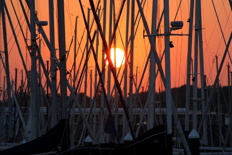 Sunset baltic sea afterglow