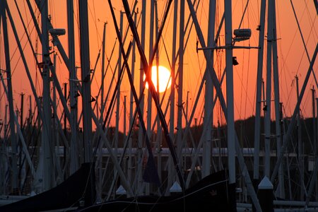 Sunset baltic sea afterglow