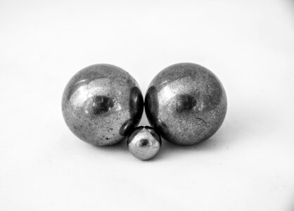 Round silver steel photo