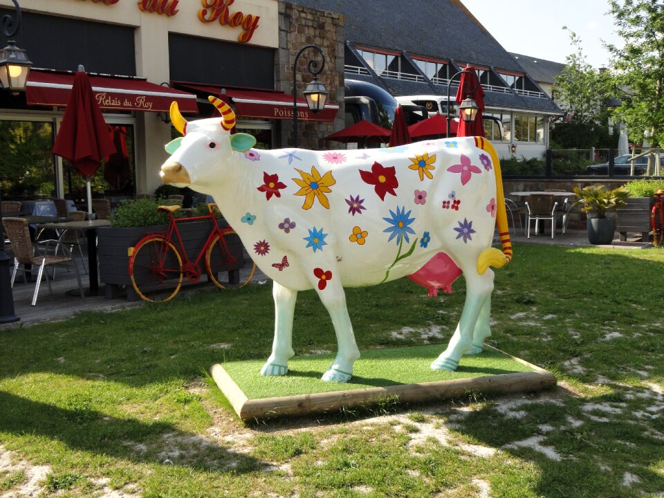 Full size colorful statue