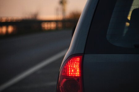 Road light evening photo