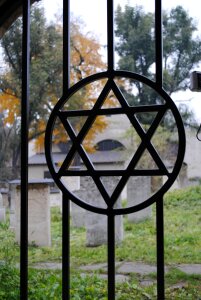 Memorial jewish cemetery david's star