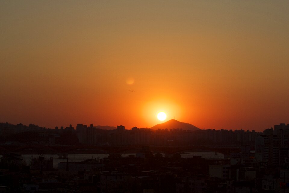 Han river landscape republic of korea