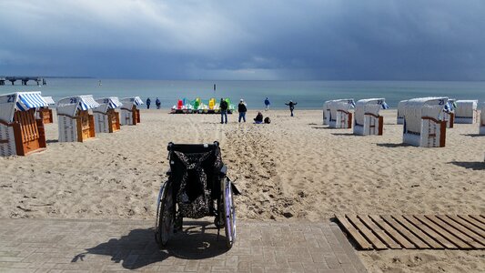 Wheelchair sand vacations photo