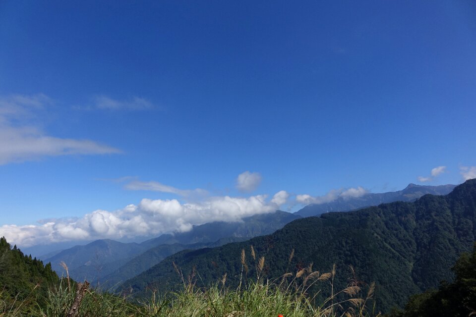 Blue day the mountains baiyun