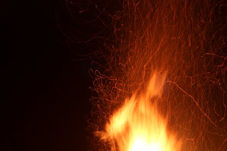 Flame spark fire blaze photo