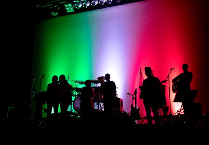 Concert lights tricolor photo
