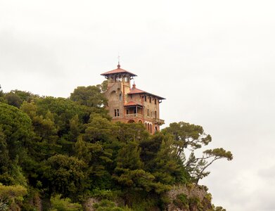 Landscape clouds castle