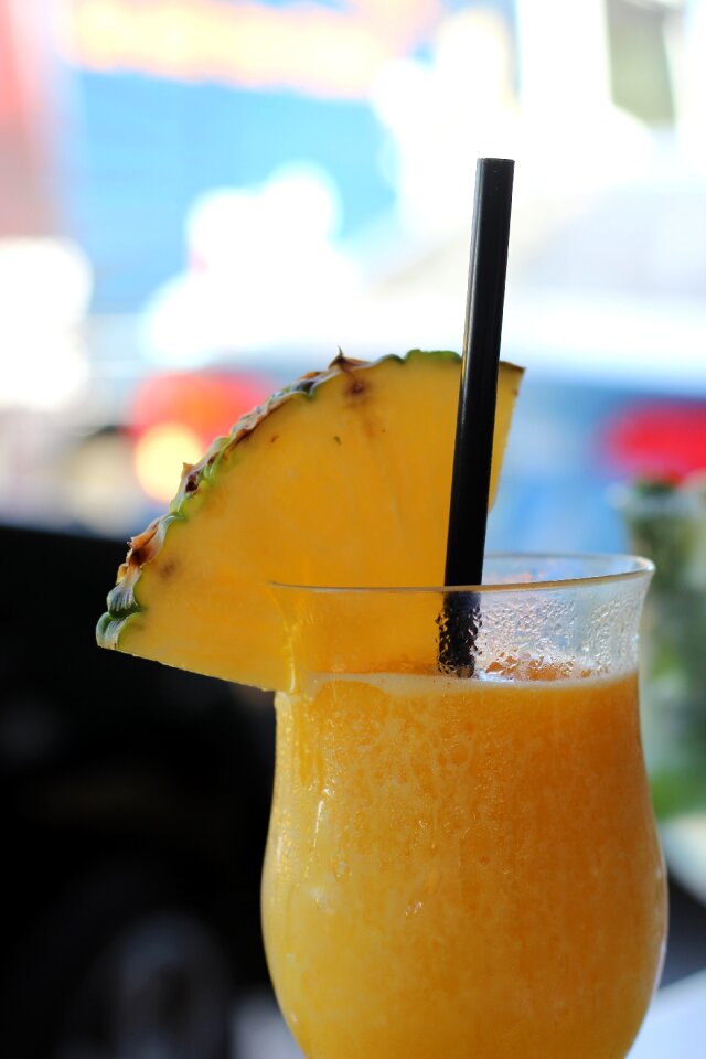 Fruit glass beverage