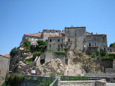 City corsican mountain photo