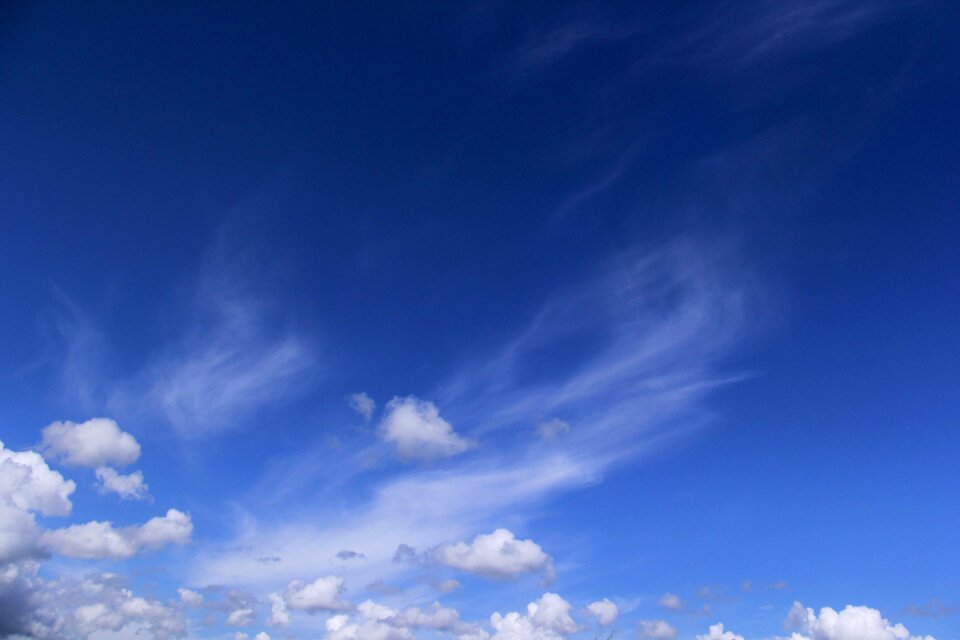 Sky blue sky blue sky and white clouds