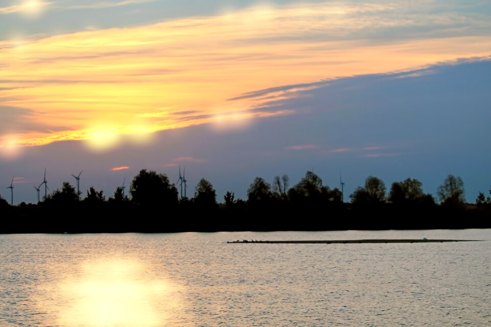 Dawn sun autumn