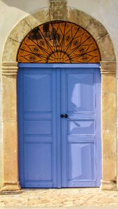 Wooden blue cyprus photo