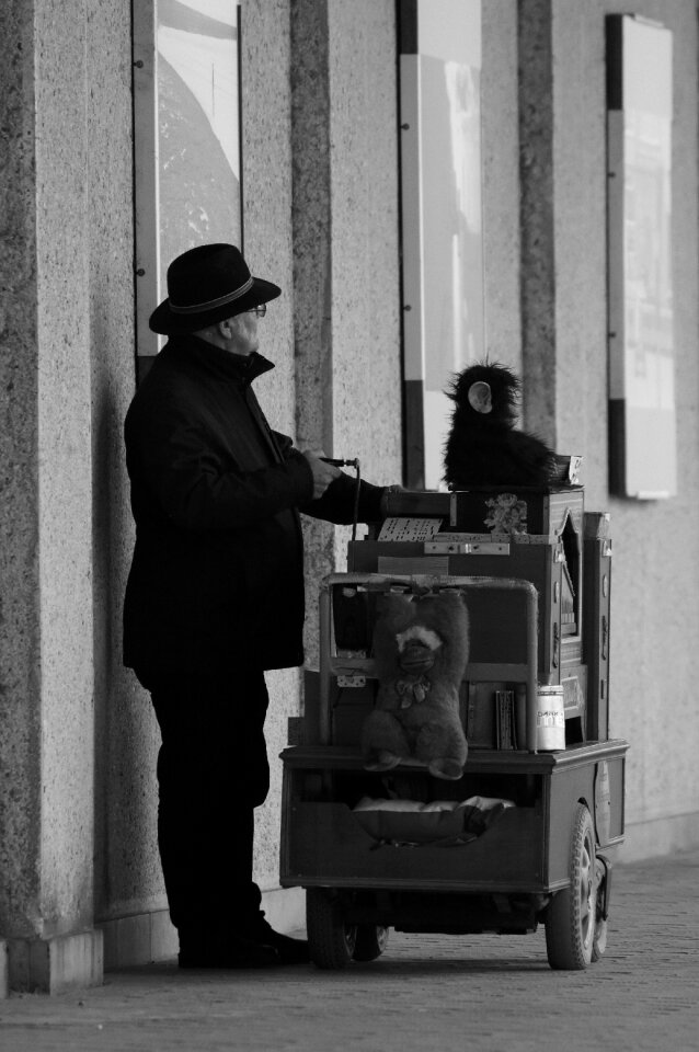 Organ music busker