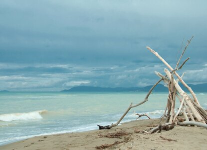 Dark clouds wave wind