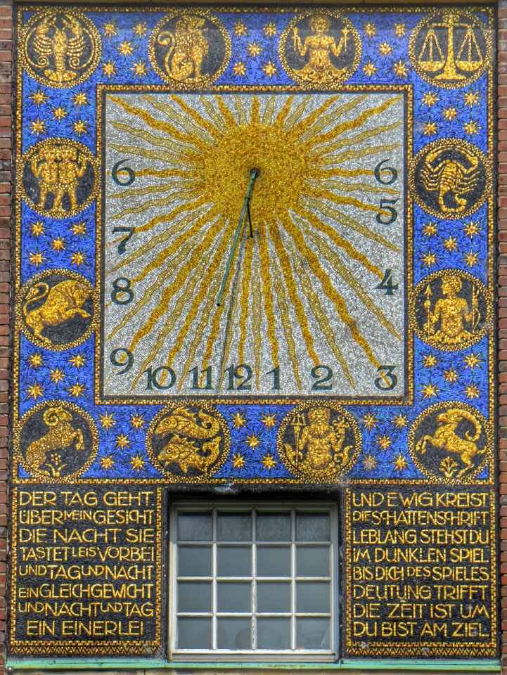 Sundial mathildenhöhe art nouveau