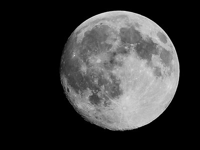Moon monochrome full moon