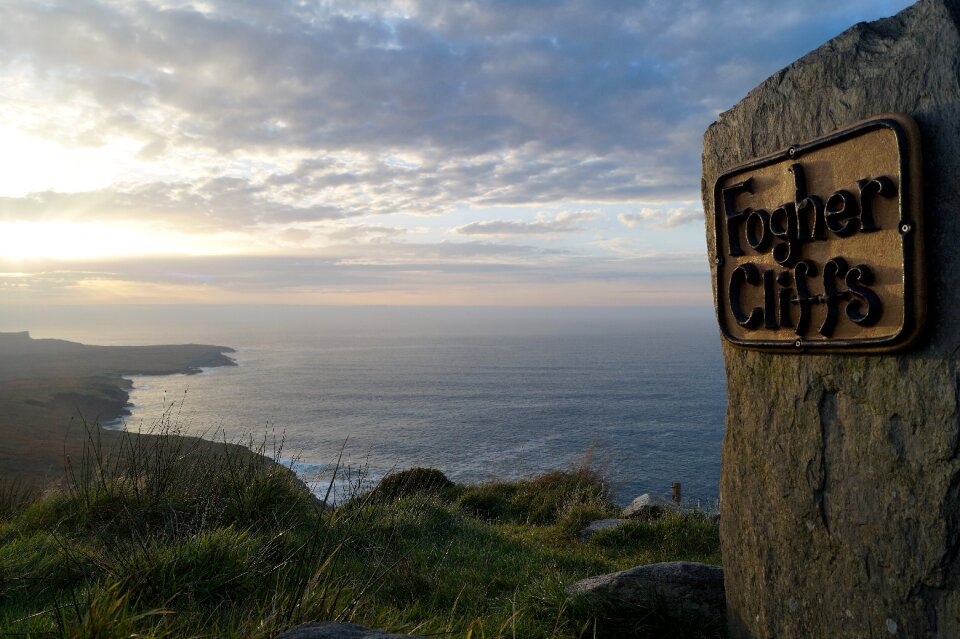 Nature landscape foghercliffs