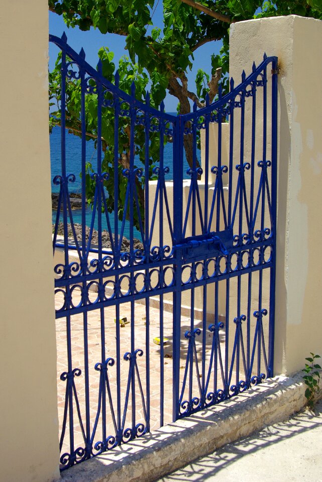Iron iron gate fence