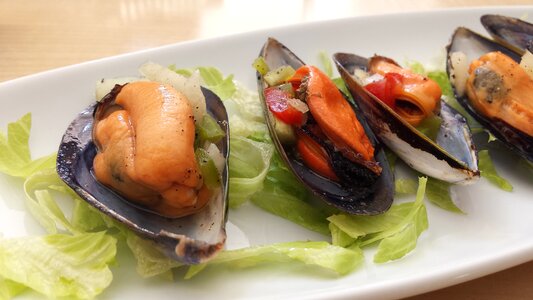 Mussels food table