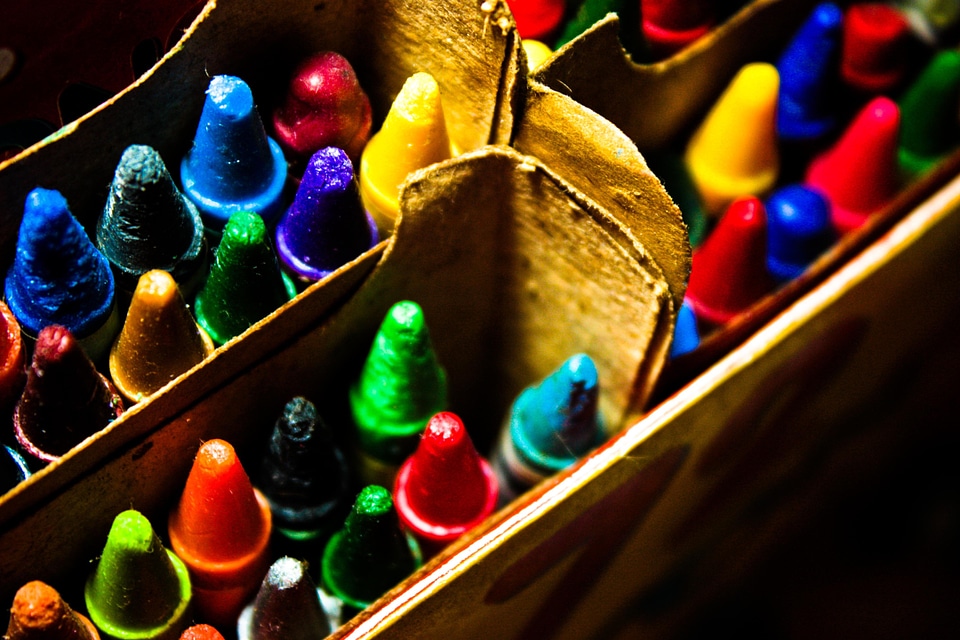 Variety crayons child's play