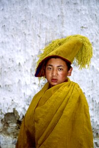 Monk child tibet photo