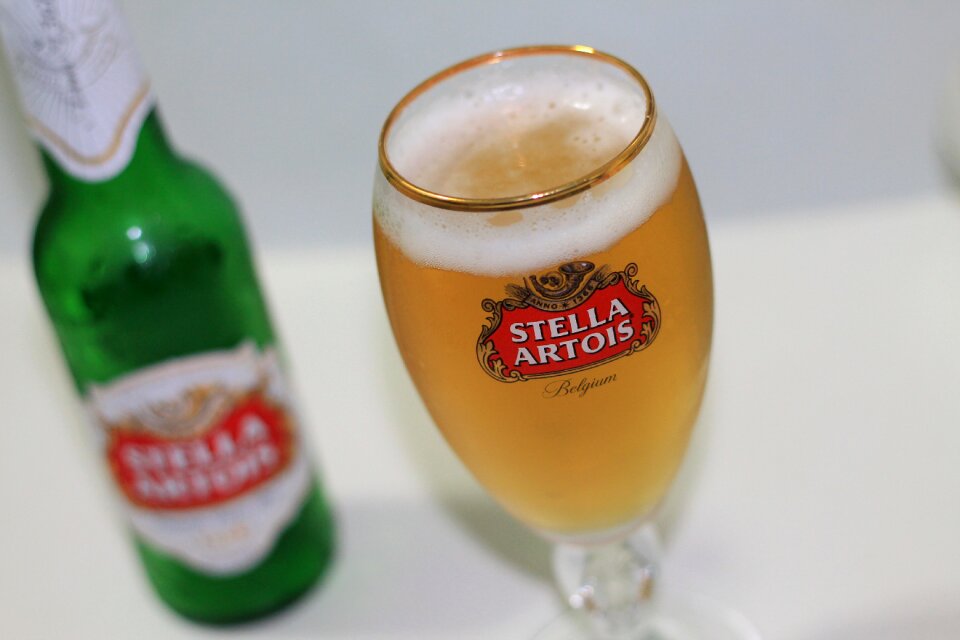 Cold refreshing stella artois