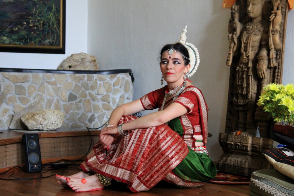 Woman temple dancer dress