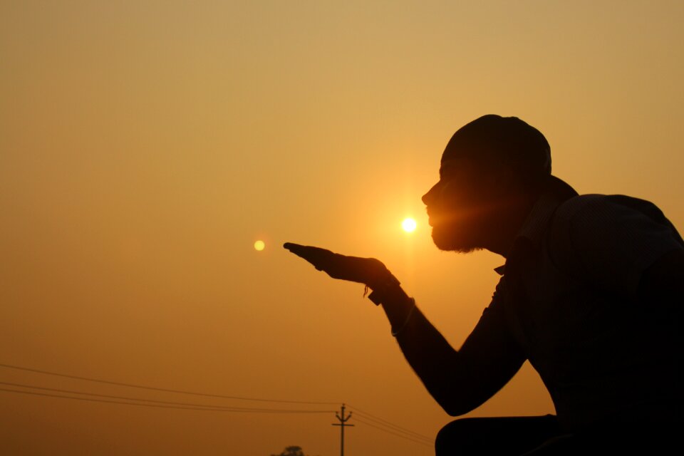 Young sunrise nature