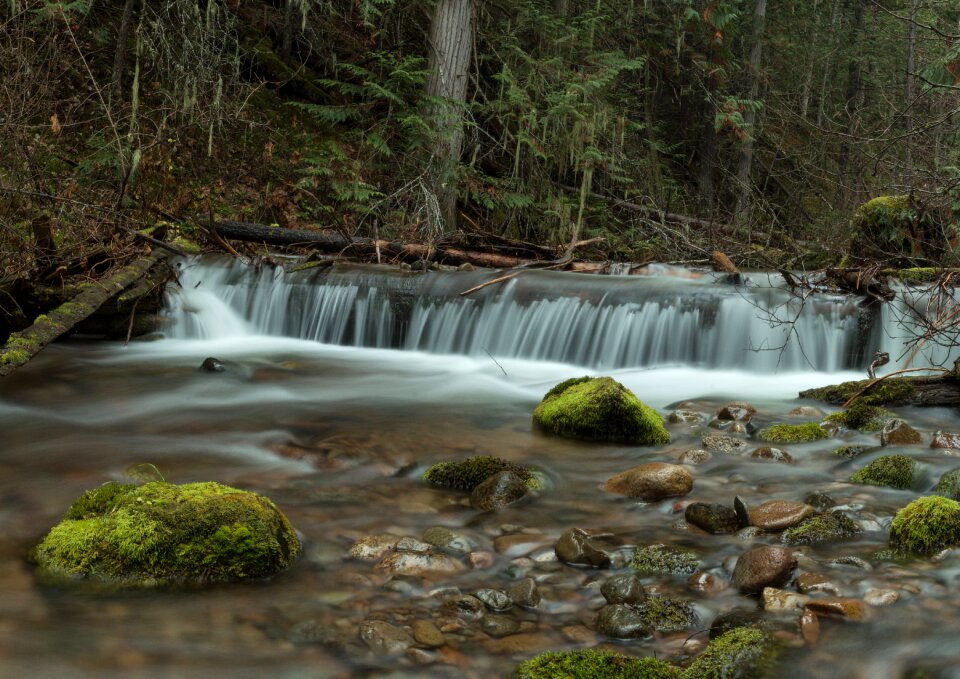 Green colour long exposure