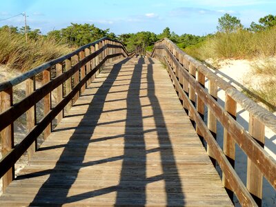 Handrail shadow stripes