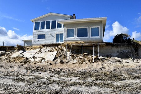 Destruction beach landscape