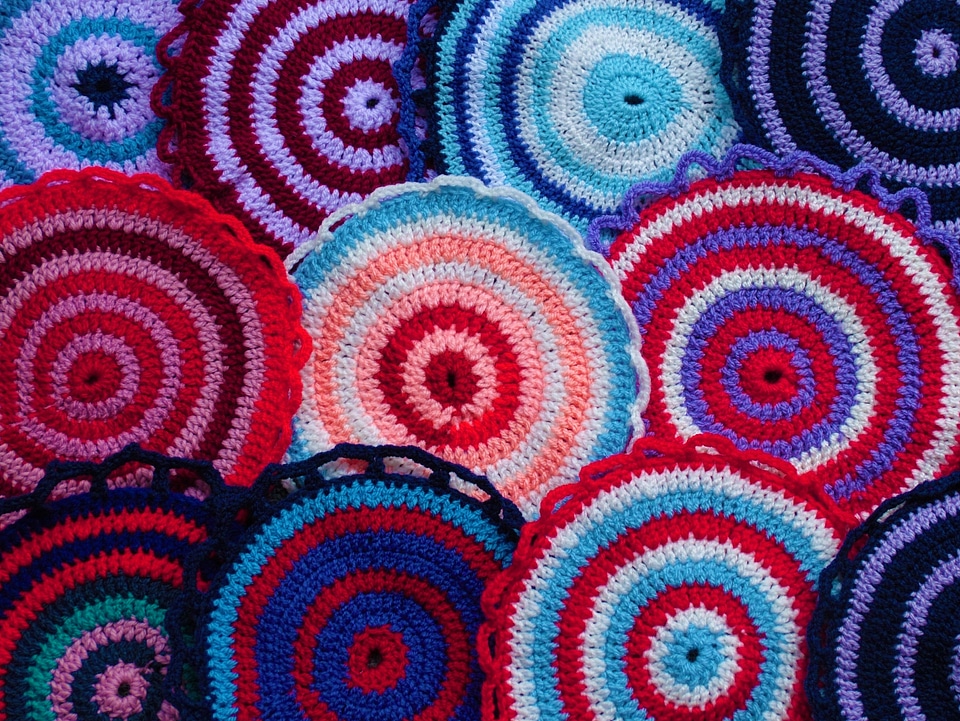 Potholder craft colorful