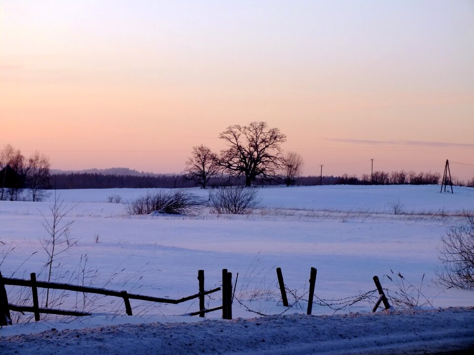 Snow december nature
