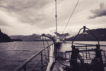 Rain landscape lake