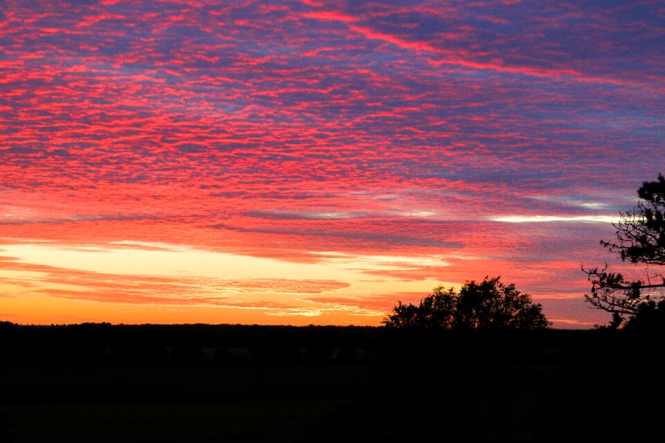 Sky summer dusk