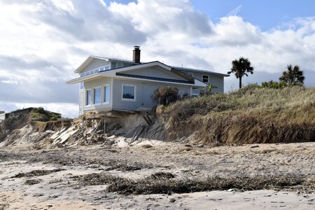Destruction beach landscape