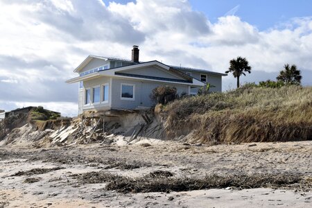 Destruction beach landscape photo