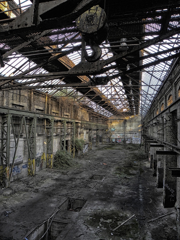 Hall old abandoned